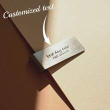 Ví cá nhân độc đáo, Quà tặng cho chồng, Quà tặng cho phù rể, Quà tặng kỷ niệm cho cha, Ví kẹp tiền bằng kim loại, Ví kim loại có tên hoặc văn bản tùy chỉnh, Ví khắc tùy chỉnh - Bạc - Xem 4