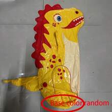 1 Piece Kids Dinosaur Inflatable Boxing Bag - Durable PVC, Outdoor Sports And Fun, Suitable For Ages 3-6, Yellow, Green, Rose Red, Dinosaur Toys Available