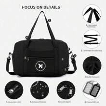 Bolsa de cabina 40x20x25 Ryanair, bolsa de viaje plegable, equipaje de mano, bolso ligero para debajo del asiento, maleta, bolso de mano, bolso para la escuela, accesorios escolares