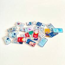 5/10/15/20pcs Miniature Fake Smartphone, Mobile Phone Model For Doll House Decoration, Mini Simulation Shop Display, Micro Landscape Decor