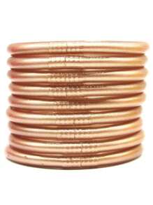 9pcs/Set Jelly Bangle Bracelet Set For Women Silicone Charm Waterproof Bracelet Temple Bangle Bracelet Jewelry