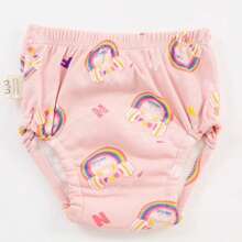 4 件幼儿如厕训练裤，可重复使用的防水训练内衣，送给幼儿和婴儿的最佳礼物，多种颜色可选（尺码偏大，适合长期穿着）