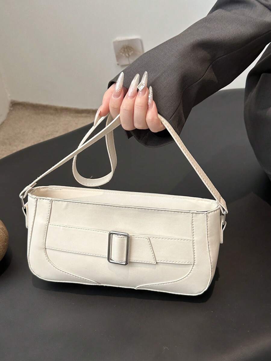 新款极简腋下包复古方包休闲百搭单肩高端包包