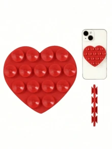 Soporte de teléfono con ventosa de silicona, ventosa de mariposa de doble cara, ventosas universales para teléfono, accesorio impermeable de manos libres con sujeción en los dedos para espejo, ducha, vibración, video y selfie compatible con iPhone y Android