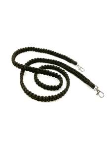 Handmade Woven Bag Straps & Phone S DIY Lanyard - Black - View 4