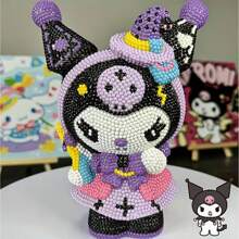 Sanrio Sanrio Diamond Stickers, Handmade DIY Dot Drill Vinyl Doll, Piggy Bank Dolls, Gifts For Girlfriends, Ornaments, Piggy Banks (Some Accessories Random)
