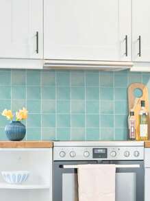 Peel And Stick Square Wall Decals For Effortless Kitchen And Bathroom Makeovers Gifts Birthday Graduation Room Decor Home Decor Wall Decor Bathroom Decor Bedroom Decor Room Decoration Stuff Living Room Decor House Decor Home Decor Living Room Wall Paper Stickers Wallpaper Wall Stickers Wall Sticker - Multicolor - View 6