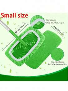 1/2/4/8 件超细纤维清洁拖把替换垫,两种尺寸兼容扫地机,吸水清洁拖把,可水洗替换拖把,干湿两用,易于清洁,清洁用品,返校用品 - 彩色 - 查看 4