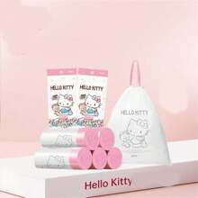 0.5 Rollo de bolsas de basura de plástico con diseños lindos y de dibujos animados, bolsas para basureros de escritorio, forros para botes de basura para uso doméstico, oficina, cocina (algunos accesorios pueden ser aleatorios), cocina, baño, decoración del hogar, artículos del hogar - Multicolor - Ver 2