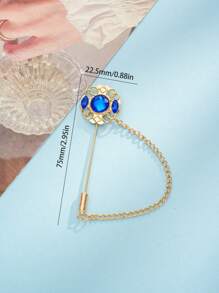 1pc Hollow Design Brooch, Elegant Brooch, Premium Feel Bobby Pin, For Daily Use