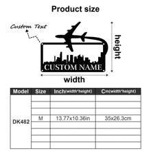 One Custom-Designed Metal Wall Hanging Featuring Airplanes, Helicopters, Fighter Jets, Pilots, And Aviation Themes - Customizable With Name, Date, And Text - Airplane Silhouettes And Cityscapes, Badges And Military Aircraft Gifts, Perfect For Birthdays And Graduations. - Multicolor - View 49