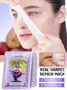 SADOER Mix 1 Peça/15 unidades/30 unidades/50 unidades Máscara Facial Hidratante com Estampas de Anime, Plantas e Frutas