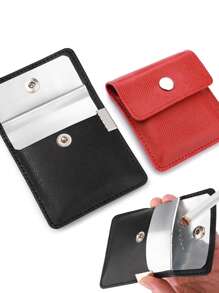2pcs Leather Ashtray Pocket Pouch, Ashtrays For Cigarettes Pocket Ashtray Pouch, Pocket Ashtray Pouch Fireproof PVC, Reusable Portable Ashtray, For Travel