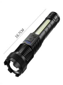 High Power LED Flashlight USB Rechargeable Torch Strong Light Flashlight Long Range Tactical Zoom Lamp Outdoor Camping Lantern