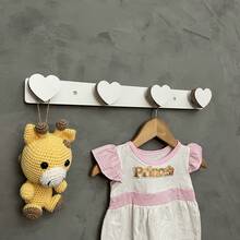 1 Heart Wall Hanger Children's Decoration Accessories 1CCa - 白色 - 查看 2