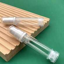 1 套 3 件真空泵粉底液瓶 5ml/10ml/15ml，带真空泵的旅行用乳液分配器容器 - 适用于面霜和洗面奶