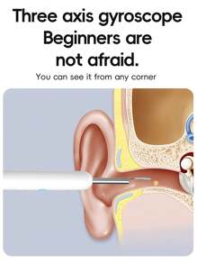 带摄像头的耳垢清除器，耳垢清除工具，6 个耳勺工具耳垢清除套装，兼容 、iPad 和 Android 智能手机，学校，返校，旅行，旅行必需品，家居必需品，耳朵清洁器