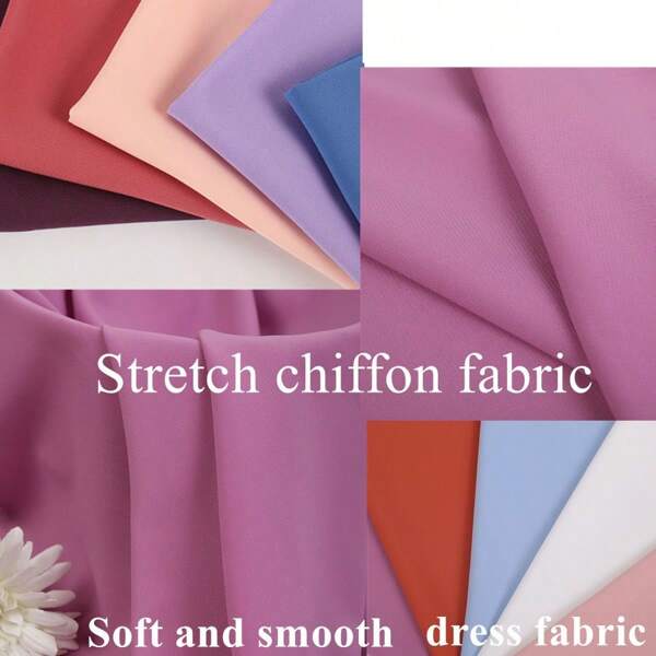 48 Cm Semi-Transparent Chiffon Fabric Wedding Party Birthday Chair Decoration Material T Shirt Craft Fabric