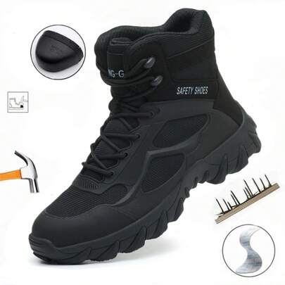Safety Boots, Work Boots, Military Boots,Outdoor Boots,Hiking Boots,  Puncture Proof,Anti Smashing