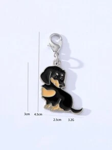 1 Metal Fashion Hot Pet Key Chain Dog Pendant Animal Enamel Keychain Women Bag Jewellery Girlfriend Gift Car Accessories Bag Charm School Cartoon Animal Cute Goth Y2k Bag Accessories Lanyards With Id Holder Car Accessories Bag Charms Christmas Car Accessories Teacher Sister Gift Ideas - Multicolor - View 24