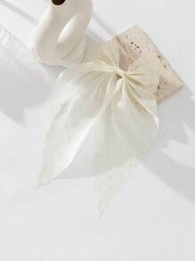 1pc Oversized Bowknot Design Hair Clip Barrette, Summer New Style Hair Accessory