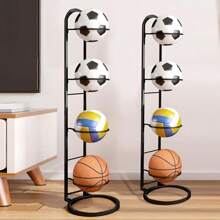 Basketball Storage Rack - Black - View 2