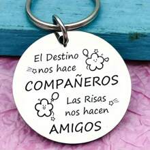 1pc Unbreakable Connection, Best Friends Stainless Steel Keychain - Perfect Gift For Sisters, Girlfriends, And BFFs