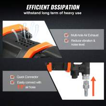 1" Air Impact Wrench Or 1/2" Drive Air Impact Gun Wrench, Up To 5175 Ft Or 3160ft Or 880ft-Lbs Beast Reverse Torque Output Pneumatic Impact Gun W/ 8 Inch Extended Anvil For Repairs And Maintenance Of Heavy Duty Machinery/Semi-Truck/Bus - Wind Cannon Type 1"-3160 Ft-lbs - View 5