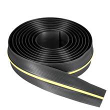 Tira de sellado de goma para puerta de garaje de 6 metros de color negro