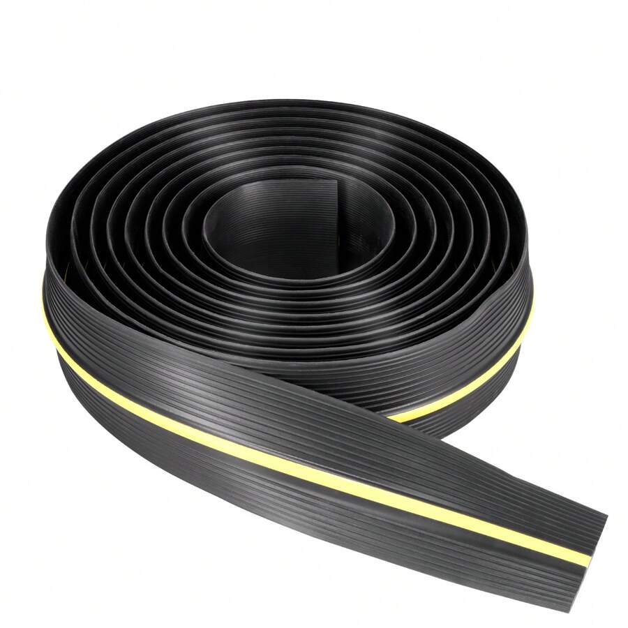 Tira de sellado de goma para puerta de garaje de 6 metros de color negro