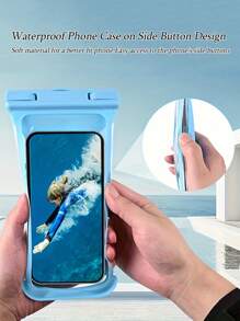 2 Stücke wasserdichte Handytasche, wasserdichte Handytasche mit Touchscreen, geeignet für Strand, Kreuzfahrt und Reisen, Schwimmen, Rafting, Radfahren, Bergsteigen, Camping, Wandern, Unterwasserfotografie, Tauchen, spezielles Regenschutz-Handyhülle für Outdoor, geeignet für alle Handy