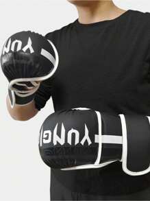 Gants de boxe arts martiaux pour hommes et femmes, gants de sport hybrides MMA à paume ouverte, poing épais pour l'entraînement au combat, la boxe, le Muay Thai, le sac de frappe et le kickboxing