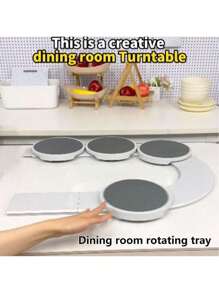 8-poziomowy obrotowy stół Slouchy Susan, obrotowy blat kuchenny, rozszerzalny i przenośny do kuchni, stołu jadalnego, restauracji lub kawiarni - Wielokolorowe - Zobacz 5