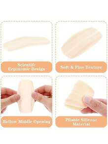 6pcs Silicone Bra Strap Pads, Invisible Non-Slip Comfortable Bra Strap Cushions, Bra Accessory To Prevent Strap Slippage And Relieve Shoulder Discomfort (Options: 1/2/4/6PCS) Summer Cooling,Beach,Travel - Multicolor - View 6