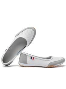 Zapatos planos casuales para mujer, cómodos con suela blanda y talla grande, best-sellers de loafers transpirables y antideslizantes, nuevos zapatos de caminar cómodos de unicolor para primavera/verano