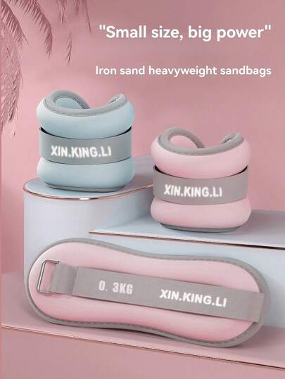 2 قطعة لفات رمل ثقيلة للساقين للجري والرقص وتدريبات اللياقة لزيادة قوة الرجلين، للرجال والنساء، أوزان للرسغ والكاحل، إكسسوارات صالة الألعاب الرياضية