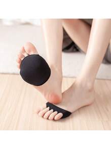 1 Pair Of Foot Relief Feet: Breathable And Comfortable Foot Pads - Invisible Half-Size Mats, Foot Pads, Non-Slip Shock Absorption, Soft Fabric, Foot Cushioning, Comfortable And Breathable, Back To School Supplies, Boots Accessories For Shoes For Women, For Outdoor, Sport, Travel, Household, Office, School