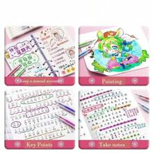 48色闪光凝胶笔，彩色闪光凝胶墨水笔，适用于子弹日记、艺术、剪贴簿、霓虹金属荧光笔、成人发光凝胶笔、返校