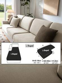 1 szt. Elastyczny wodoodporny pokrowiec na sofę żakardową, pokrowce na sofę modułową, odporne na zużycie, rozciągliwe pokrowce na sofę, zmywalne, miękkie pokrowce na poduszki na sofę, antypoślizgowe pokrowce na meble, pokrowce na sofę dla zwierząt