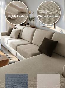 1 szt. Elastyczny wodoodporny pokrowiec na sofę żakardową, pokrowce na sofę modułową, odporne na zużycie, rozciągliwe pokrowce na sofę, zmywalne, miękkie pokrowce na poduszki na sofę, antypoślizgowe pokrowce na meble, pokrowce na sofę dla zwierząt