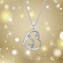 1pc Unique Cheerleader Style Pendant Necklace, Fashionable Versatile Delicate Design