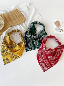 2 件复古波西米亚风格腰果花三角形头带，弹性百搭头带头箍，装饰头带头箍，百搭日常佩戴，适合女性日常搭配，适合作为送给朋友的礼物