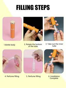 1pc 0.34oz High-Quality Refillable Matte Mini Perfume Bottle, Portable Refillable Atomizer, Travel Sample Perfume Empty Bottle Dispenser, Daily Perfume Bottle, Great Gift For Family Or Friends Travel Essentials School School Supplies Holiday Camping Holiday Essentials Vacation Accessories Perfume For Women Perfume For Men Beach - Multicolor - View 5