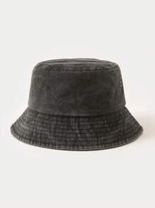 1 pieza Sombrero de cubo de unicolor y transpirable con perforaciones, adecuado para primavera, verano y otoño, sombrero de sol para hombre para uso diario al aire libre. Sombrero de verano adecuado para actividades al aire libre en verano como senderismo y pesca