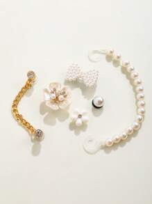 HOEASE 1 Pair Girls Fashionable Hollow Sandals, High Elastic EVA Soft Bottom Lightweight Breathable Comfortable Indoor Beach Slippers, Suitable For All Seasons - Beige - View 8