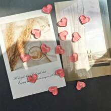 Bộ 10/5 nam châm hình trái tim dùng cho tủ lạnh - Nhãn dán trang trí đa năng cho nhà bếp, bảng trắng văn phòng, tủ và máy rửa chén - Đồ trang trí nhà cửa và quà Giáng sinh. - Nhiều màu - Xem 4