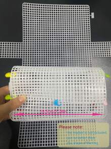 2pcs 4mm White Square Mesh Plastic Grid Panel For Handmade Bag Shaping And Accessories Diy
