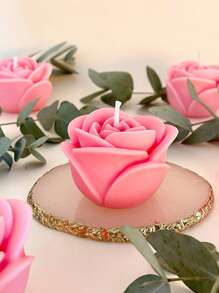 Rose Candle - 1 Piece Rose-Shaped Scented Candle For Home Decor, Birthday Gifts, And Holiday Crafts