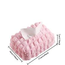 1 pieza Caja de pañuelos de piel plegable, soporte para servilletas para uso en el hogar, el automóvil y el baño, caja de almacenamiento de papel de estilo nórdico rectangular para la cocina y la decoración, portapañuelos elegante y funcional - Multicolor - Ver 3