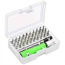 1set 32 In 1 Carbon Steel Screwdriver Set, Modern Magnetic Bit Kit For Home, Tools For Men - Multicolor - View 9